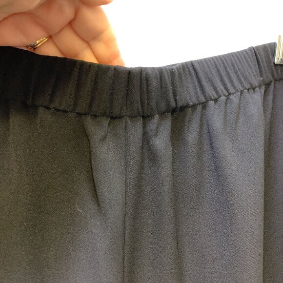 NWT St. John Black Polyester Wide Leg Trousers Size XL - Picture 5 of 8